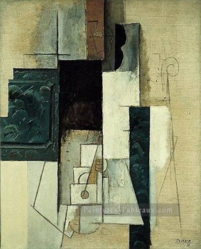 Femme à la guitare3 1913 cubiste Pablo Picasso Peinture à l'huile